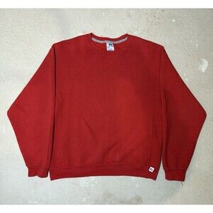 Russell Athletic V-Stitch Crewneck Men’s Size Large Red